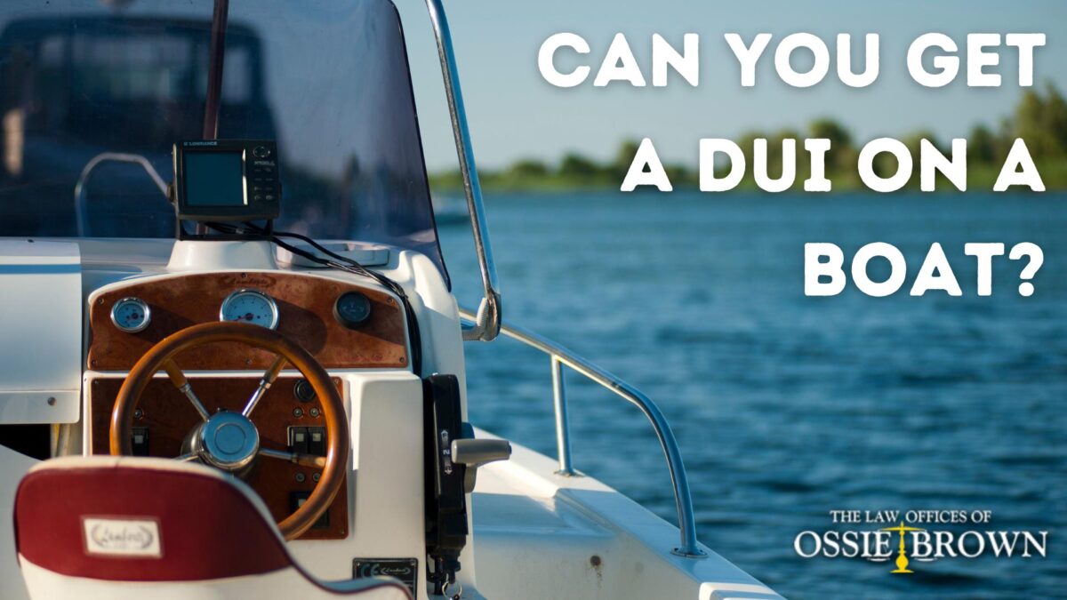 can you get a dui on a boat