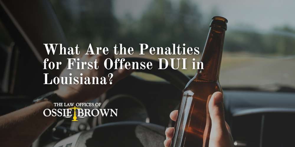 what are the penalties for first offense dui